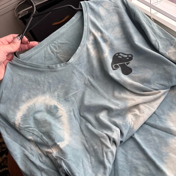 Blue Short Sleeve Tie-Dye Tee - Picture 7 of 7